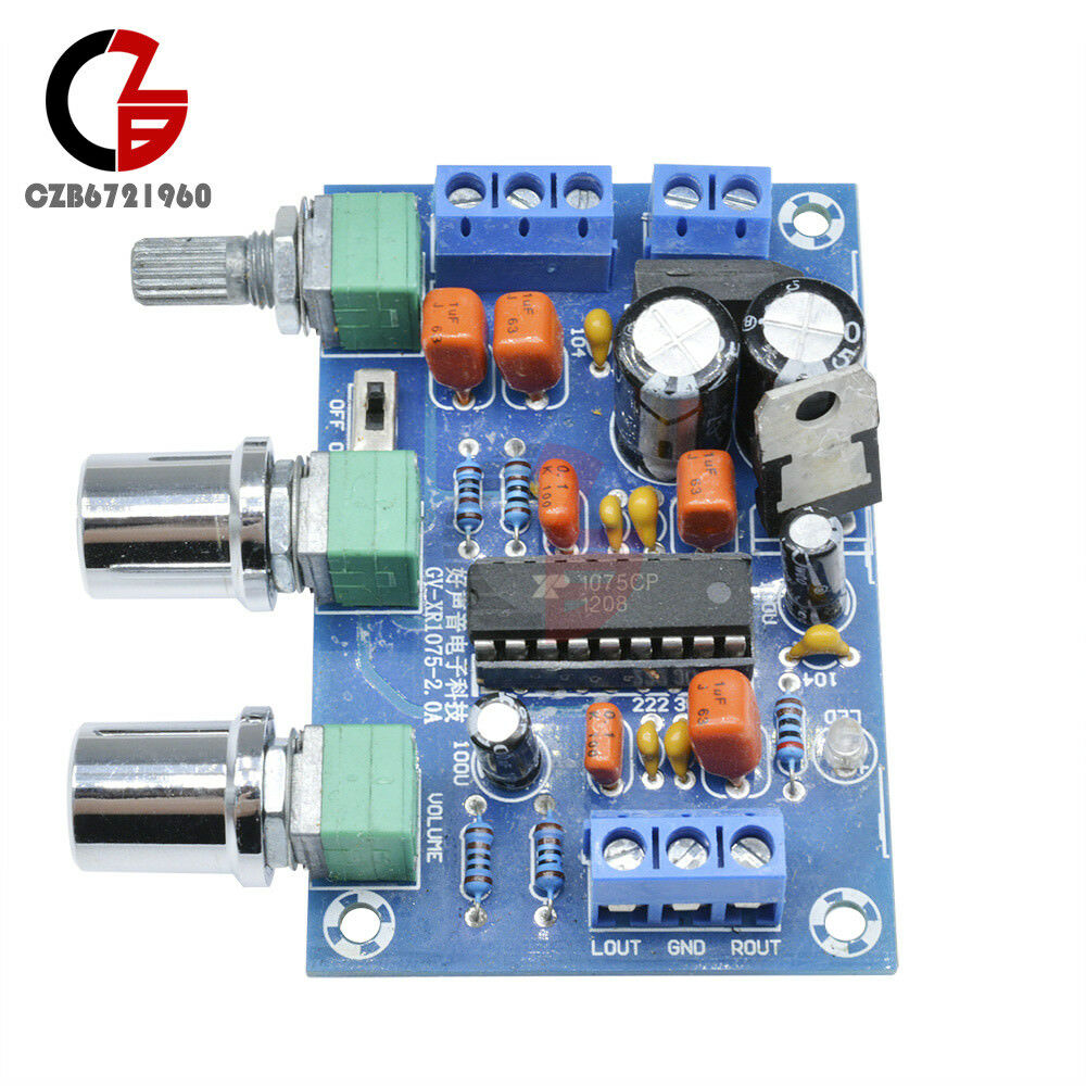 12V Preamplifier XR1075 BBE Sound Surround Effect Amplifier Preamp Board New