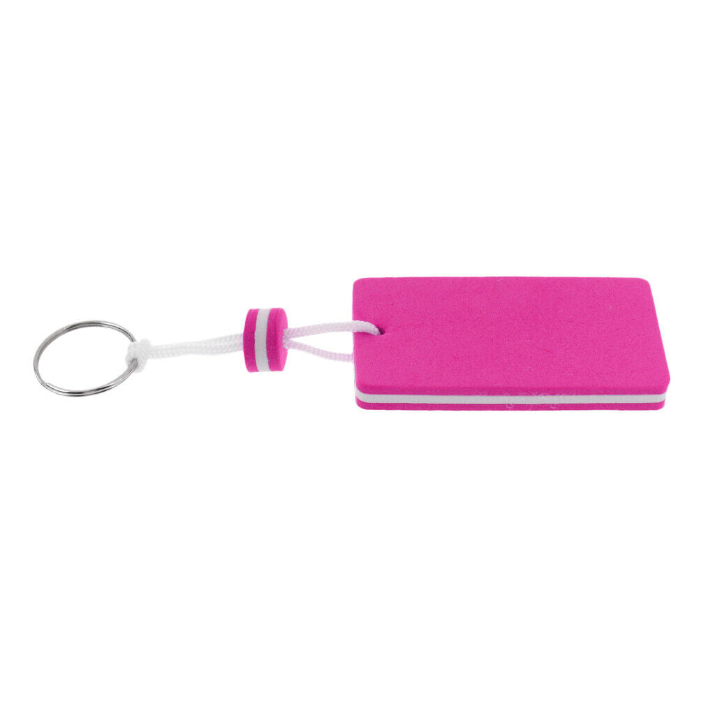 2Pcs EVA Floating Keyring Sailing Kayak Marine Boat Novelty Keychain Red Pink