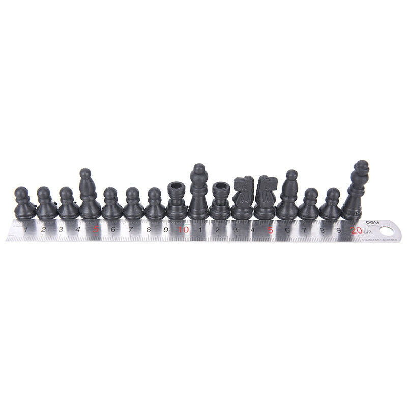 Chess Pieces Plastic Complete Chessmen International Chess Game Entertain.l8