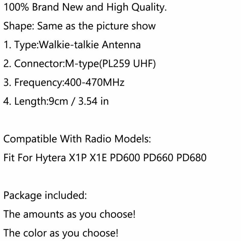 2X 136-174MHz VHF Car Radio Short Antenna For Hytera X1P X1E PD600 660 PD680 B5