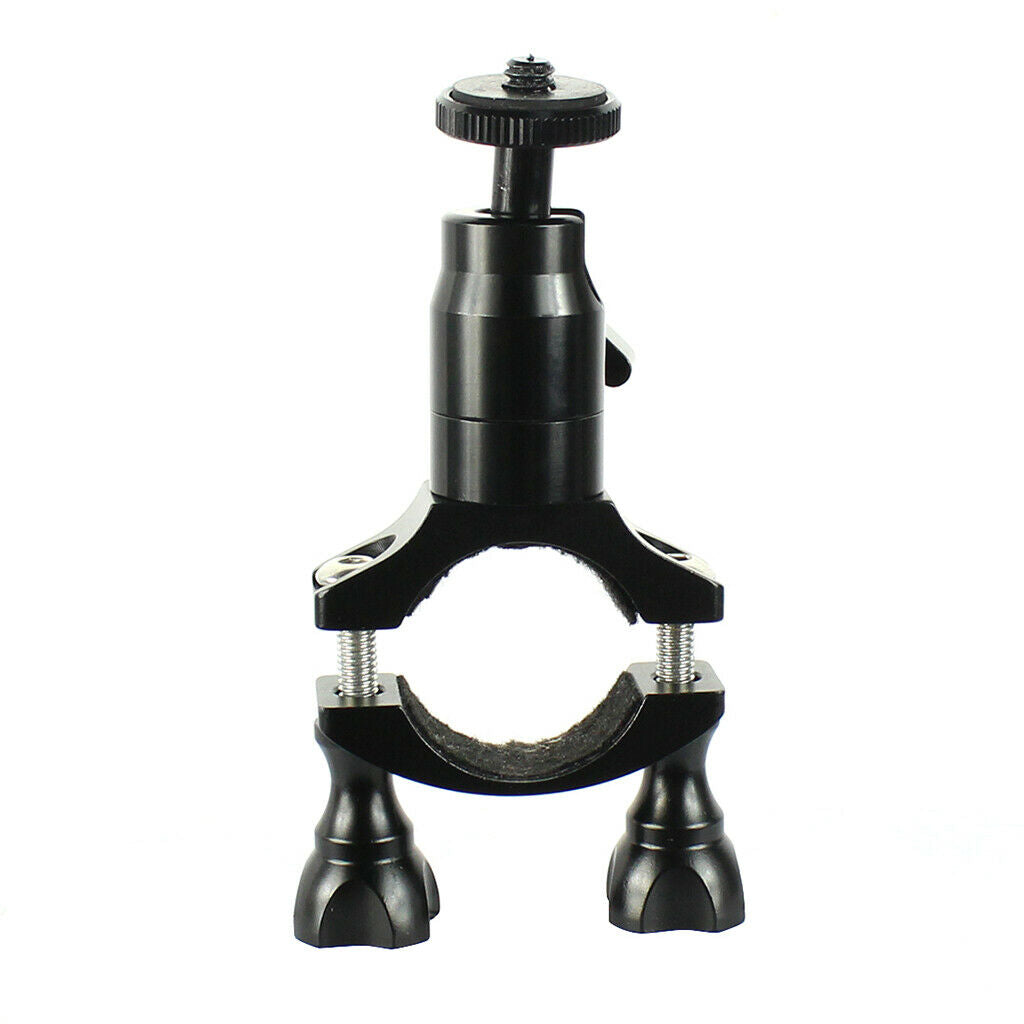 Aluminium Alloy 1/4" Bicycle Handlebar Clamp Bracket Clip for Gopro Camera