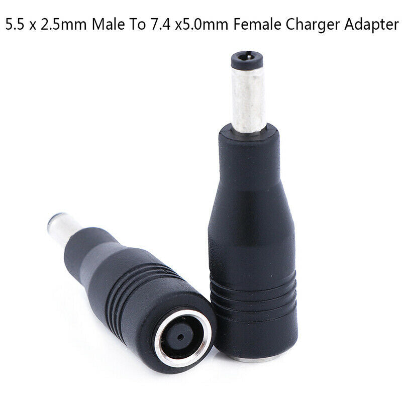 DC Power 5.5 x 2.5mm male To 7.4 x5.0mm female chger adapter connector  .l8