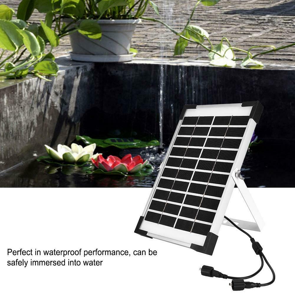 Garden Solar Fountain Pump Water Pond Outdoor Powered Submersible Filter 5W