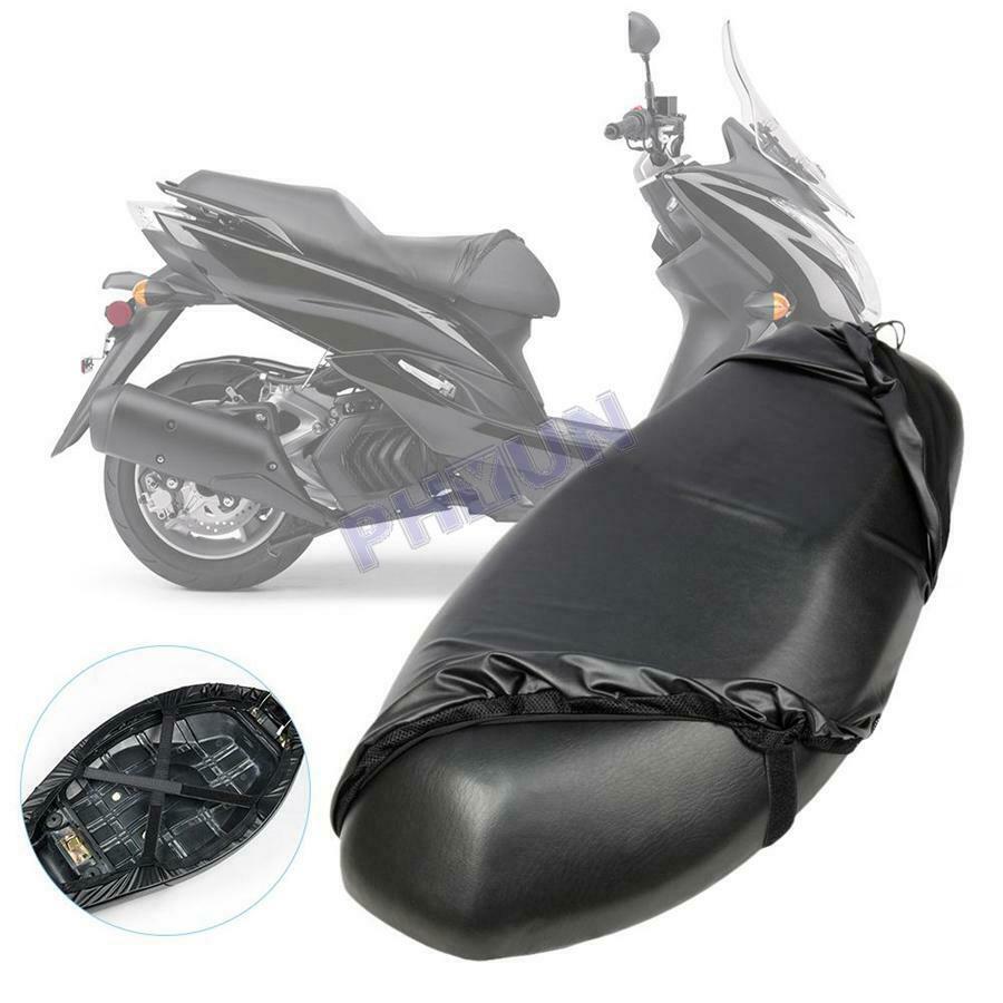 Black Motorcycle Seat Cover Cushion Dust UV Protection Universal Waterproof