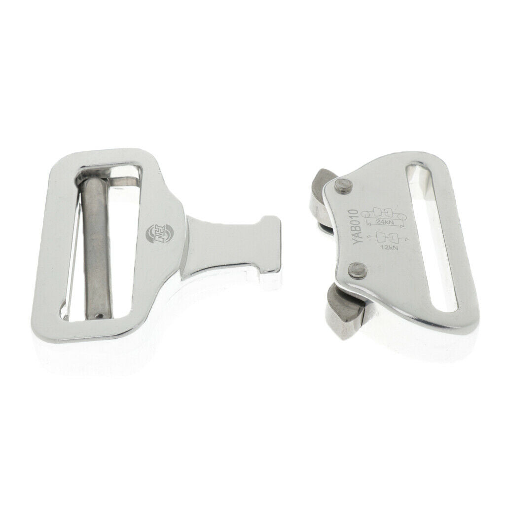 Aluminum Alloy Outdoor Quick Release Harness Webbing Buckle for 4.4cm Belt