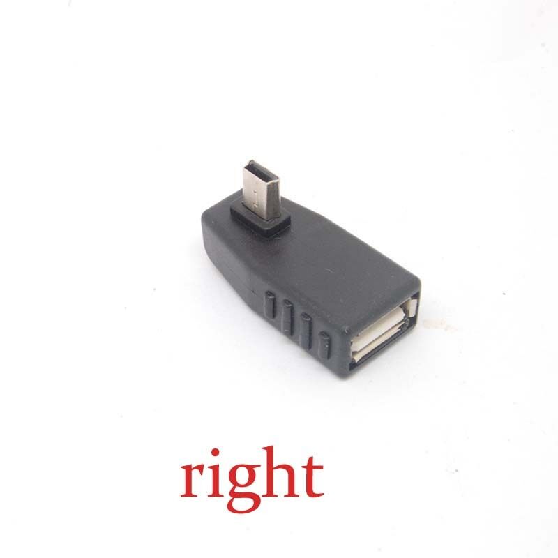90 Degree right angle A Female to 5-pin B Male Mini USB OTG Host adapter USB2.0