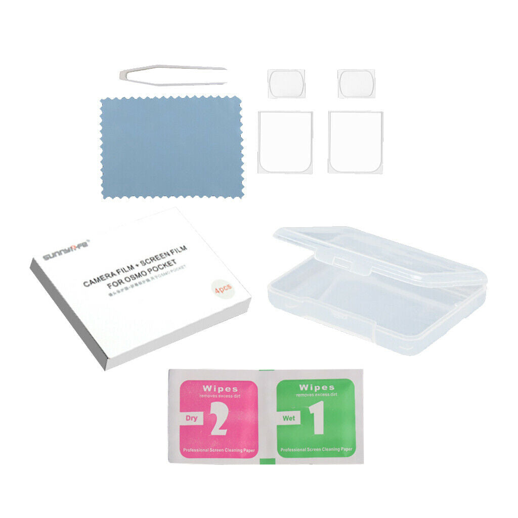 2pcs/set Camera Lens Protective Film Flexible Fiberglass for OSMO POCKET