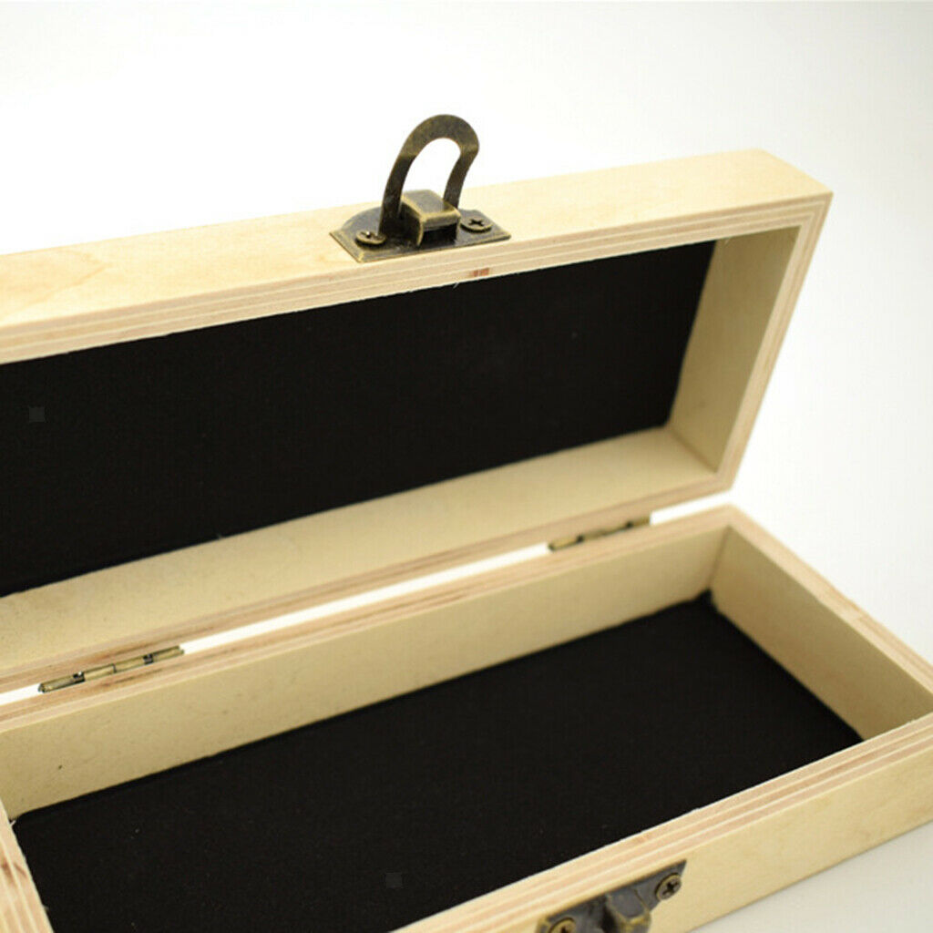 2Pcs Retro Natural Bamboo Wooden Box Glasses Case Holder Eyewear Container