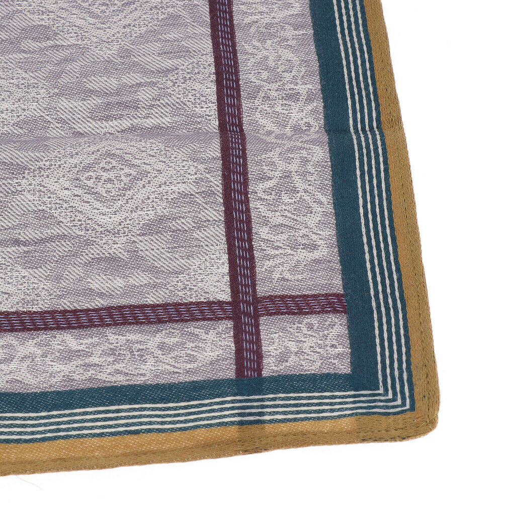 3 Pieces 100% Cotton Jacquard Checks Casual Formal Party Handkerchiefs