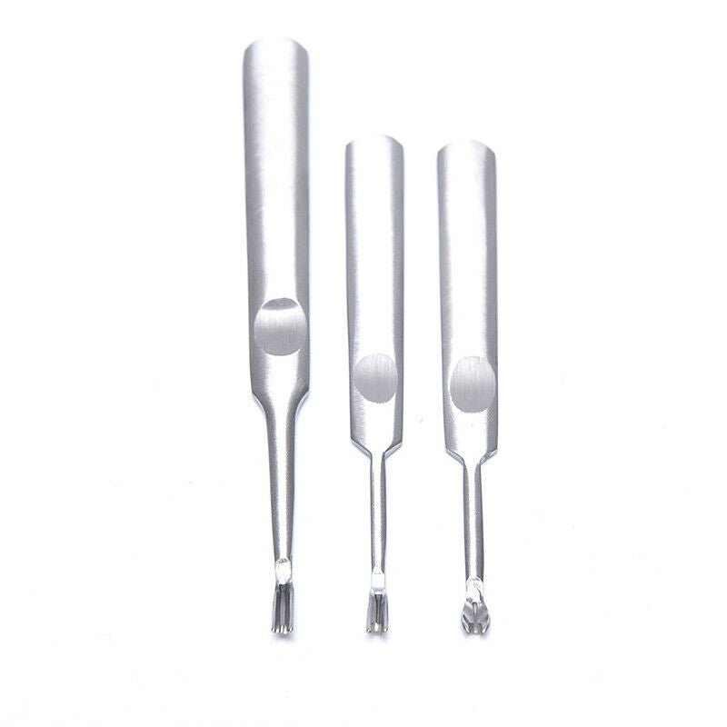 3pcs DIY Hand Stitching U+V Shaped Groover Skiving Edge Beveler To.l8