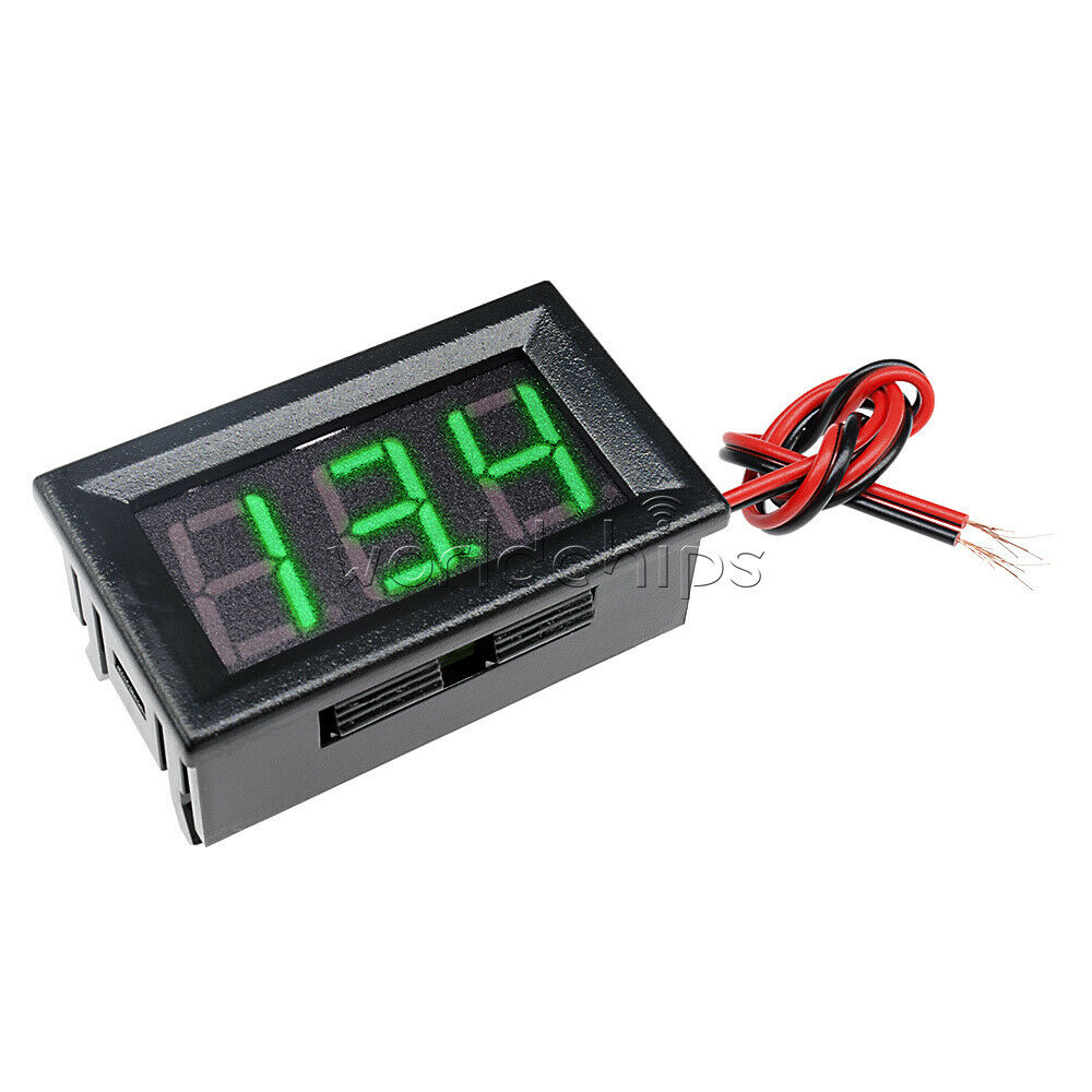DC4.7-30V 0.56" Voltmeter LED Panel Digital Display Volt Voltage Meter Green