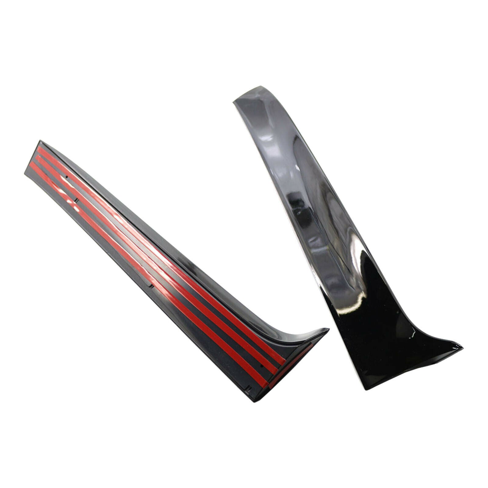 2x 2Pcs rear window spoiler fenders for VW Golf 7 R Variant Wagen Gloss