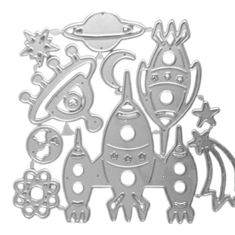 Planet Moon Metal Cutting Die Stencil DIY Scrapbooking Album Paper Card Template