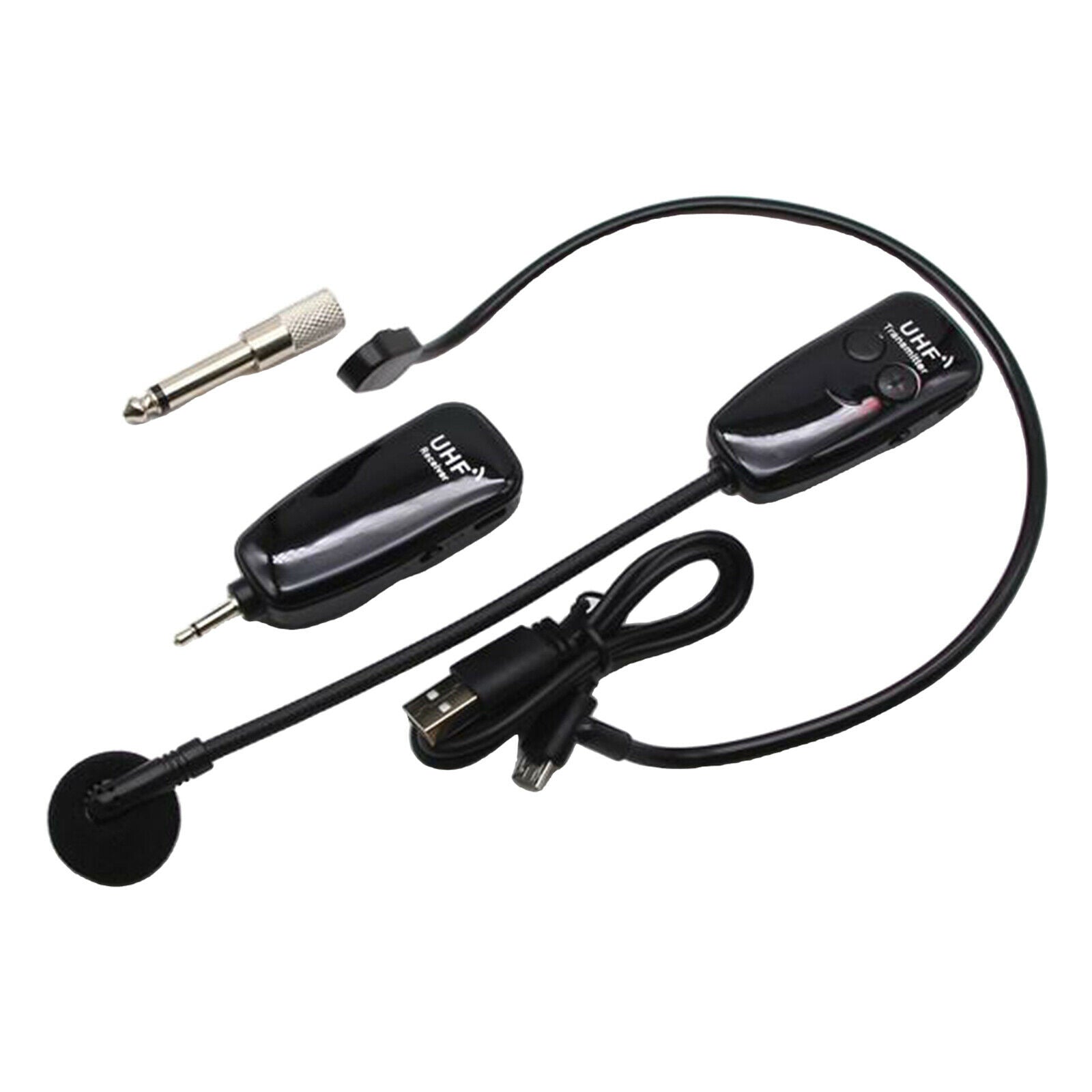 Wireless microphone & amp; Transmitter Headset Mic for Stage Speakers Public