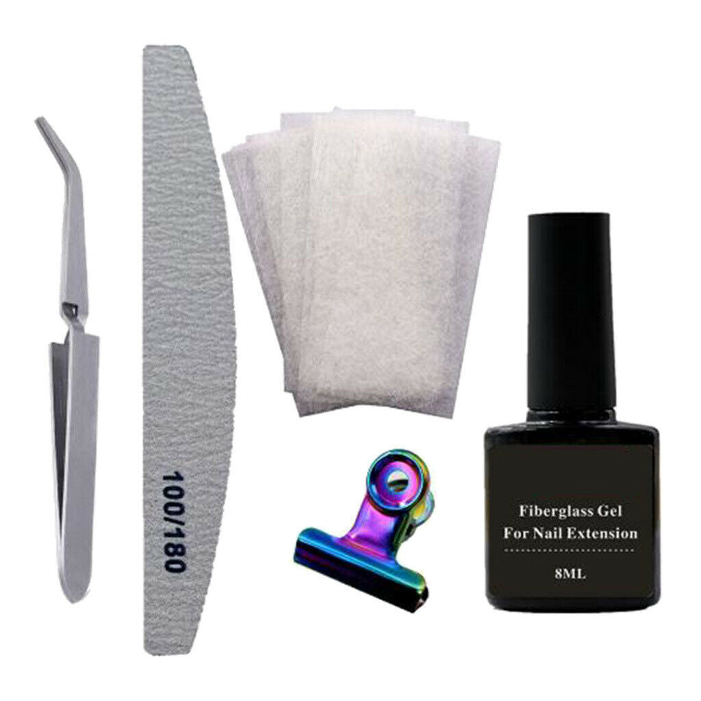 Nail Care Fiberglass Nail Extension Kit, Nail Art Tool,   Light & Nature,