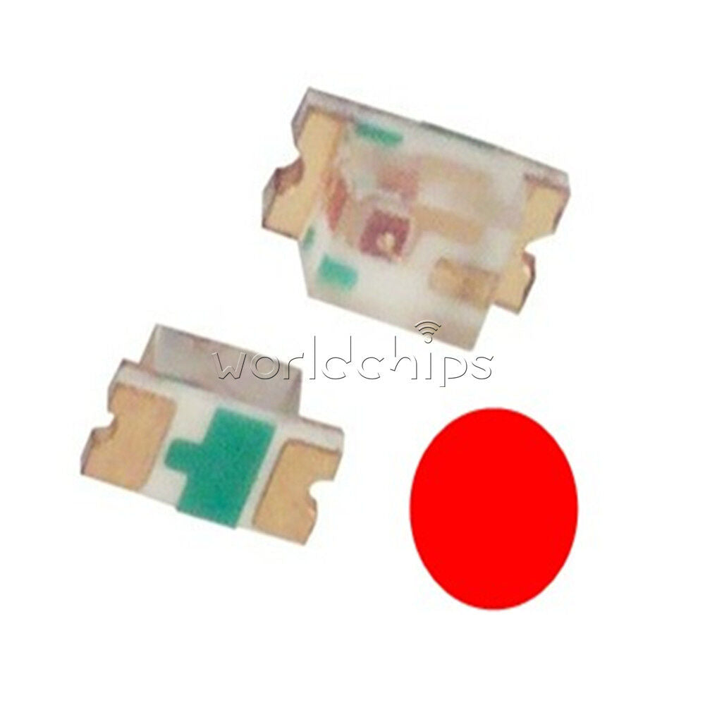 100Pcs Super Bright red color SMD SMT 0603 Series LED Super Ultra Light DIY Lamp