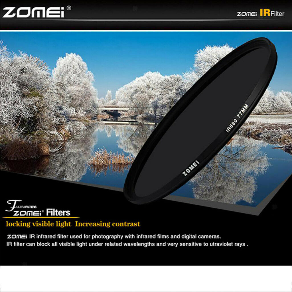 Zomei 37mm Infrared Filter IR 680nm X-RAY Filters for DSLR Camera