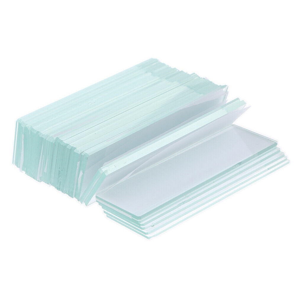 Glass Pre-cleaned Microscope Slides Ground Edge Kids Basic Biological Science