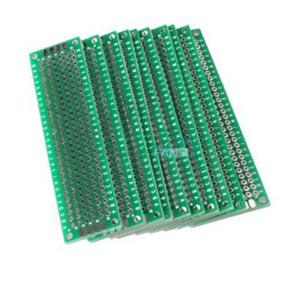 5PCS 2X8CM Double-Side Protoboard Circuit Universal Printed Prototype PCB Board