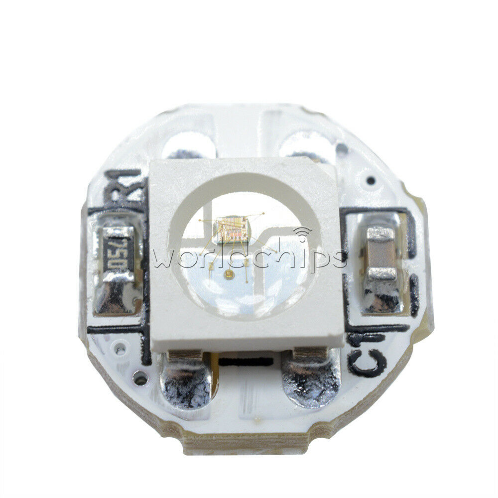 50pcs WS2812B 5050 RGB LED &PCB Board 1-LED 10x3mm Module Pixel Light 5V for DIY