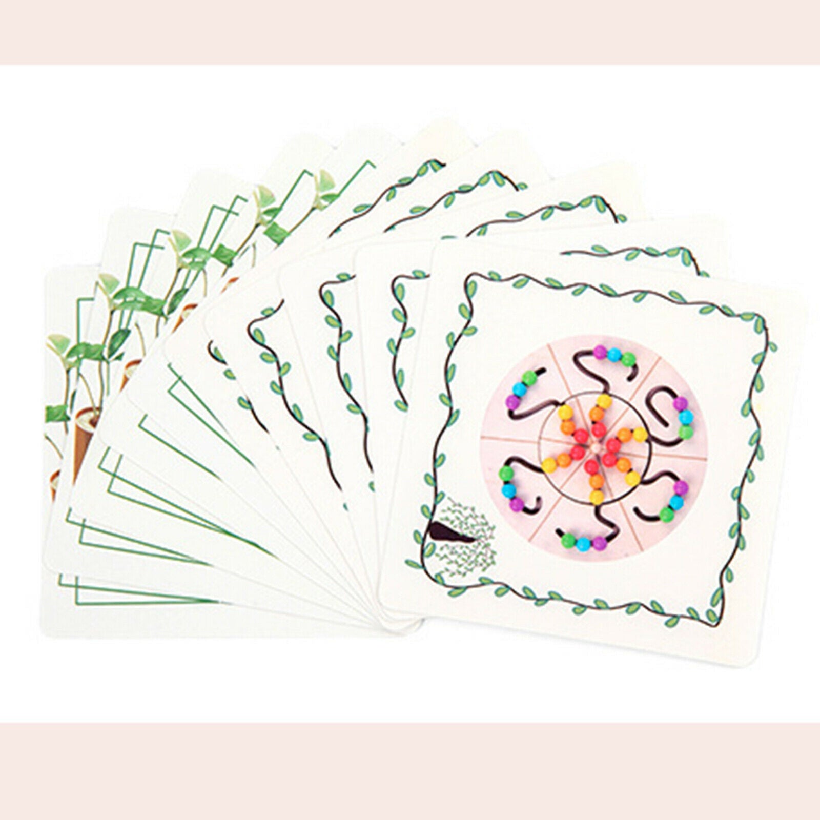 Bead Maze Puzzle Toys DIY Multifunctional Toddlers Learning Colour Cognitive