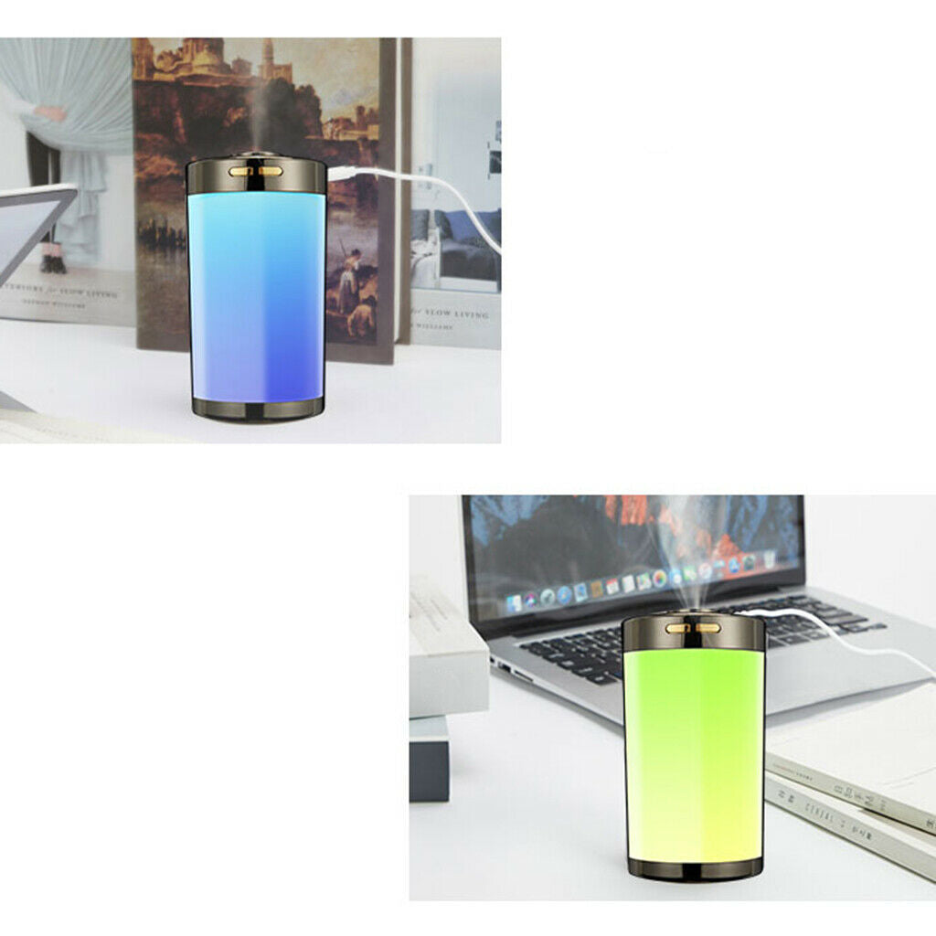 310ml USB Mini Humidifier LED Night Light Air Purifier Mist Aroma Diffuser