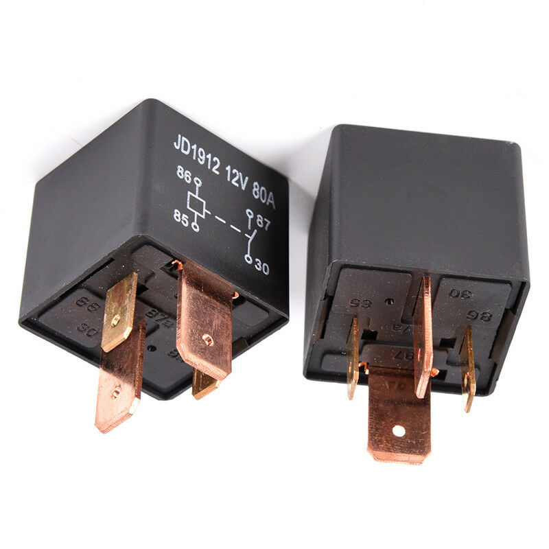 Waterproof Heavy Duty Relay 4Pin DC 24V 12V 80A JD1912 Automotive Car Rela.l8