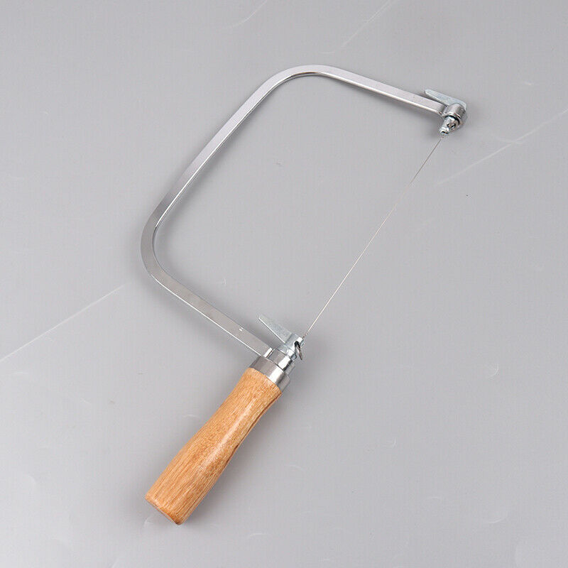 Wooden Stainless Steel String Cutter Saw With 2 Strings For Diy Soap Candle BDA
