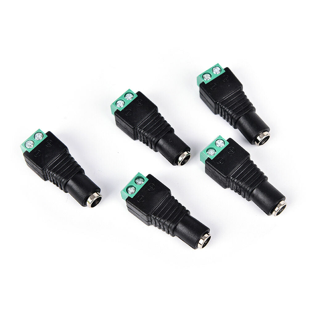5 x 5.5x2.1mm female jack dc power adapter connector plug for cctv camera  G SJ