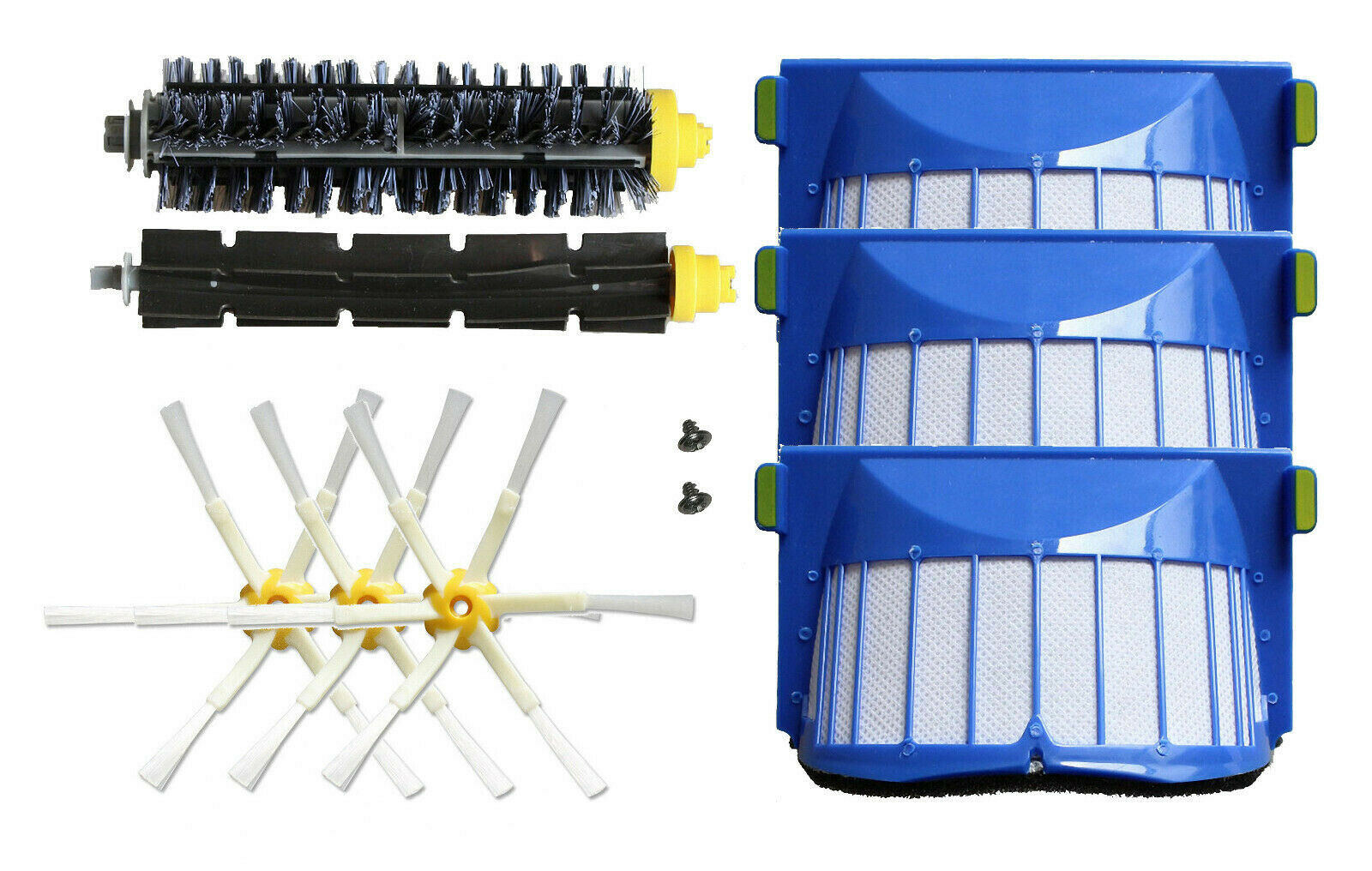 Aerovac Filter Brush 6 arm kit for iRobot Roomba 600 series 620 630 650 696 part