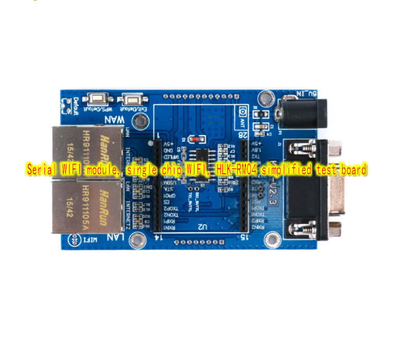 1pcs Serial ports WIFI module single chip WIFI HLK-RM04 simplified test board