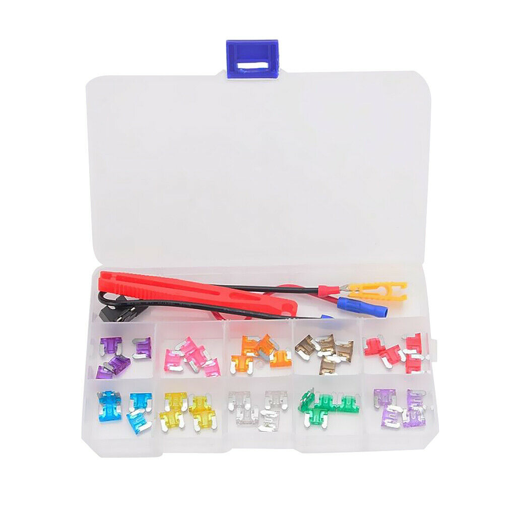 2A/3A/5A/7.5A/10A/15A/20A/25A/30A/35A Mini Fuse Kit for Motorcycle Car