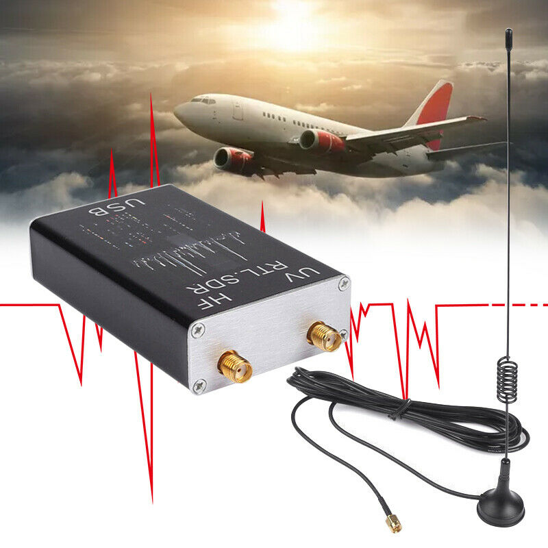 Full Band UV HF RTL-SDR 100KHz-1.7GHz USB Tuner Receiver/ R820T P7K5 + Antenna