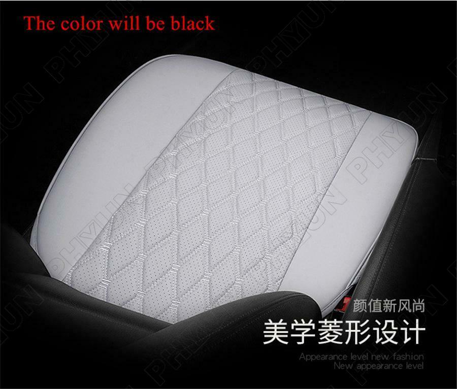 Black PU Leather Car Front Seat Cover Surround Cushion Universal Auto Seats Pad
