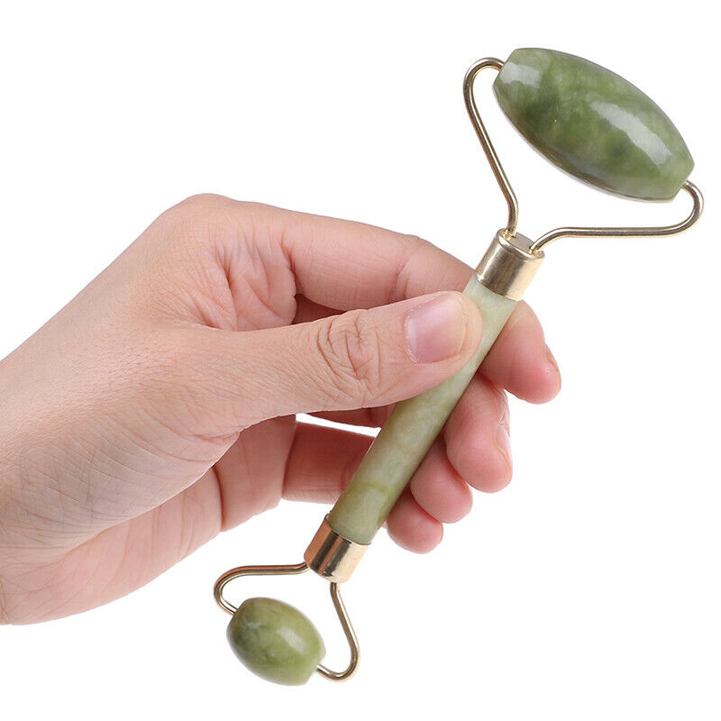 Gua Sha Jade Natural Facial Massage Tool Set Roller Scraping Board set Qua W Tt