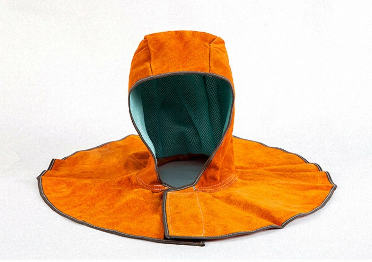 Universal Leather Shawl Cap Cape Hat Dust Cover Welding Protective Equip