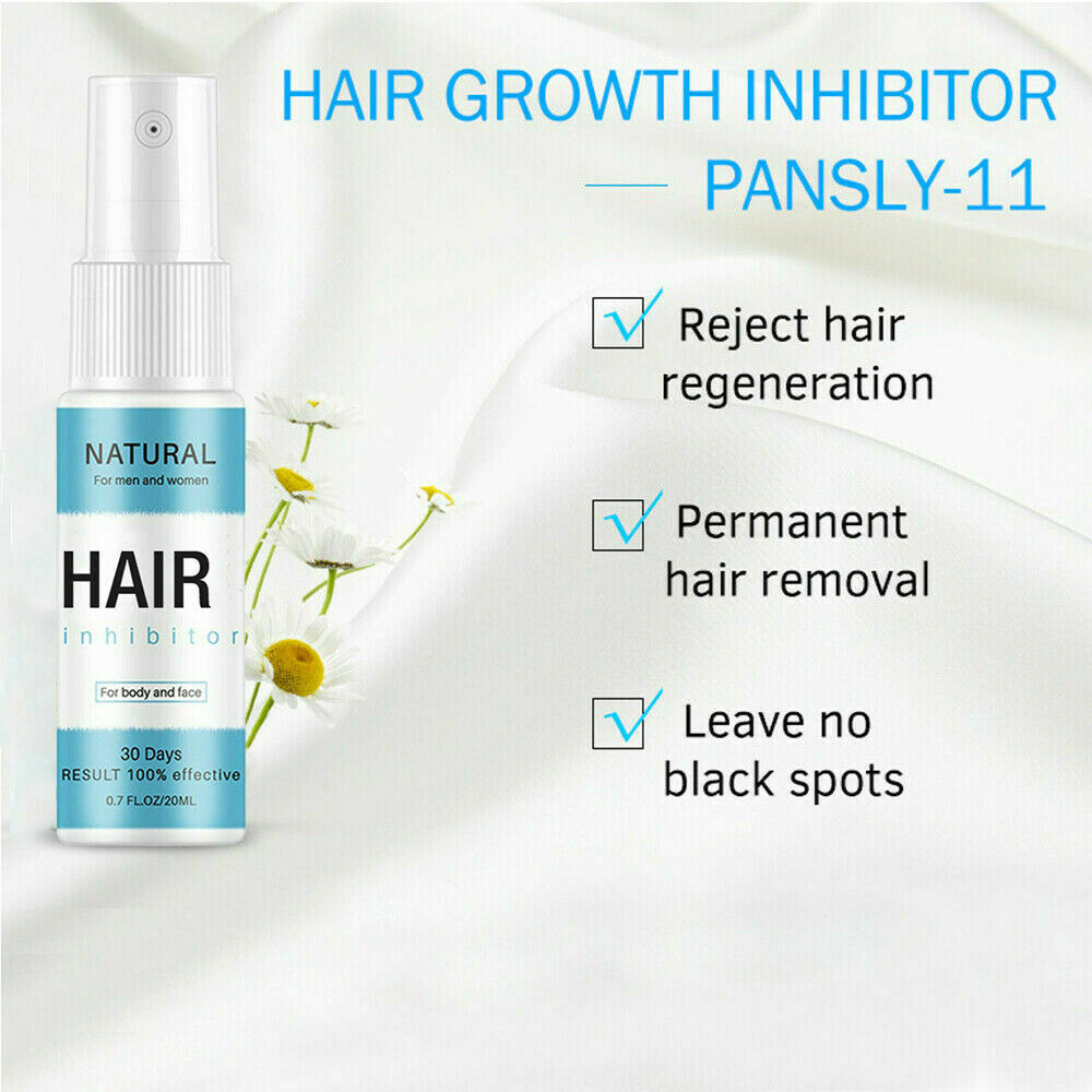 NEW-100% Natural Permanent Hair Removal Spray Stop Hair Growth Inhibitor Remover