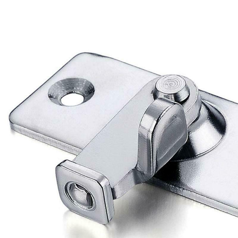 Stainless Steel 90 Degree Buckle Hook Door Lock Bolt for Sliding Door Window Kit