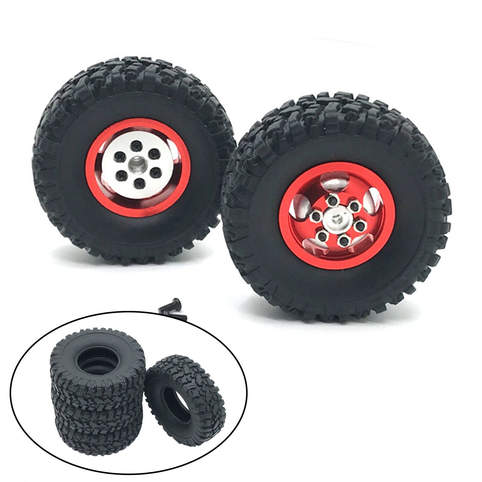 4-pack 66mm Tires Replaces for WPL B-1 B-14 B-24 B24 1:16 RC Car Spare Parts