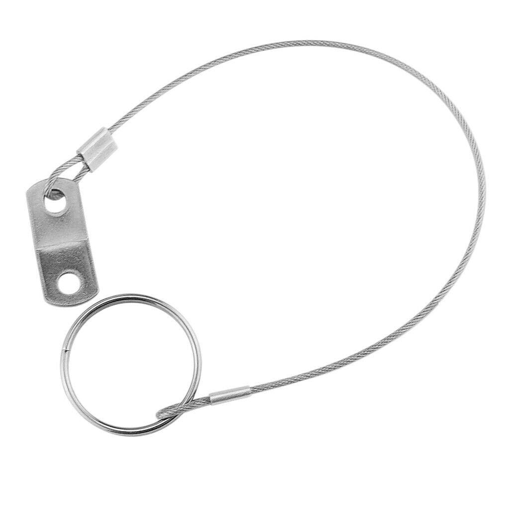 316 Stainless Steel Quick Release Pin Lanyard for Boat Deck Hinge 300mm