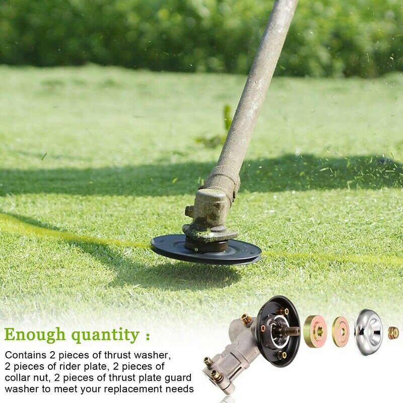 8 Pieces Weed Lawnmower Blade Adapter Kit Weed Grass Blade Adapter Include ThrY5