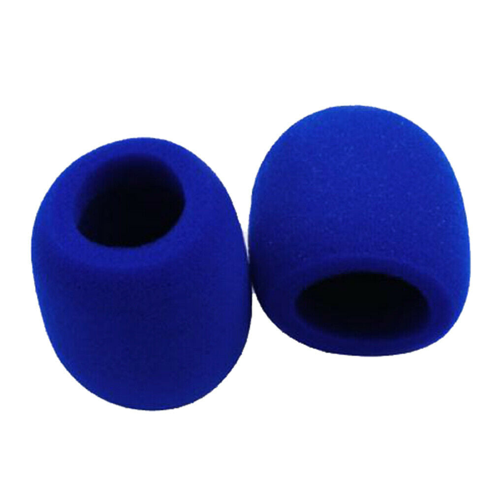 10 Pack Foam Microphone Cover Ball Type Windscreen in Blue