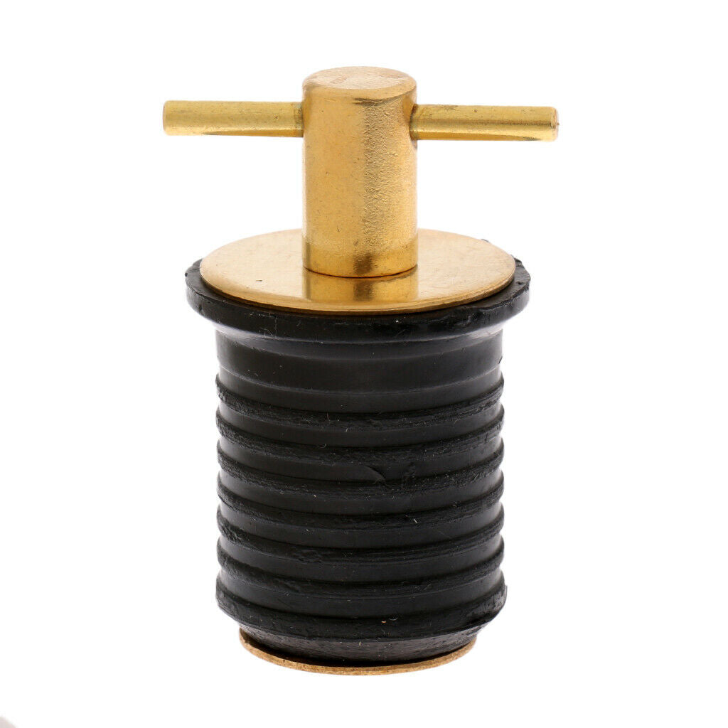 2 pcs Brass 1" Turn-Tite Snap-Tite Boat Bailer Transom Live Well Drain Plug