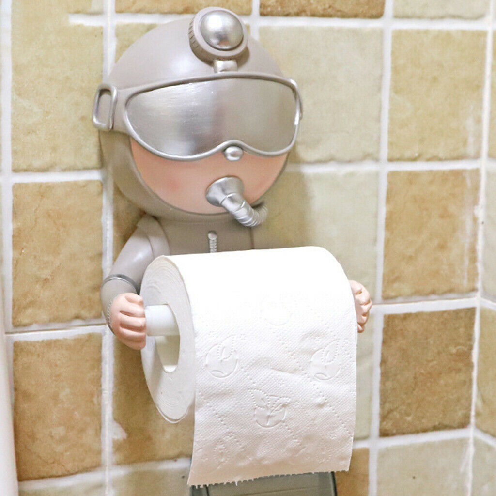 Creative Cute Diver Toilet Paper Holder Home Tissue Towel Stand Rack Hanger