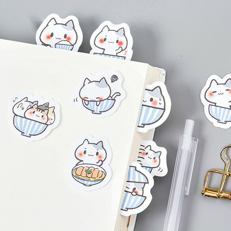 45pcs cat Stickers Scrapbooking Journal Diy Diary Album Stick Label Hand .l8