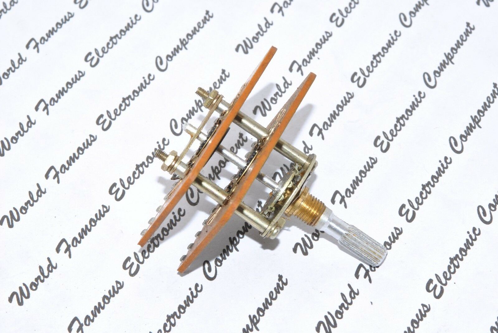 1pcs - ALPS HCN-18 Rotary 2-Wafer 4-Pole 3-Position Switch Made in JAPAN