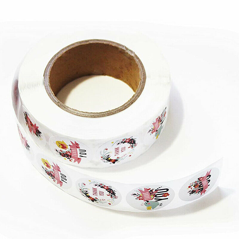 500Pcs Animal Thank You Stickers Seal Labels Pink Flower Cute Envelope St.l8