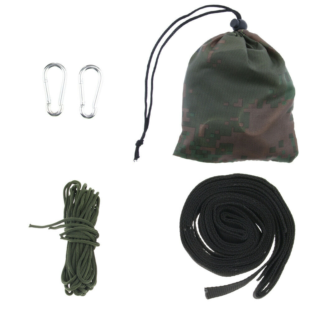 Heavy Duty Hammock Hanging Straps Ropes With Carabiners