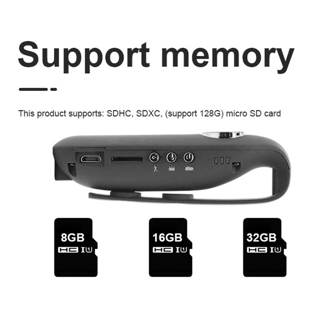 Police 1080P Camera Pocket Clip Car   DVR Sports Bike Cam Camcorder