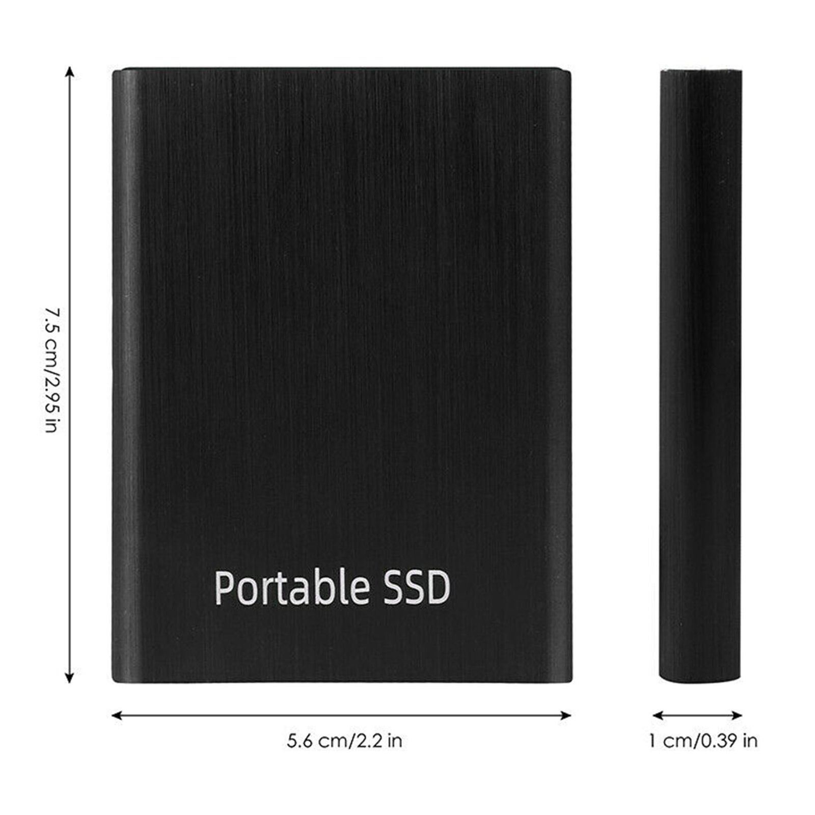 2TB Portable Externe Festplatte Tragbare SSD Type-C USB 3.1 Solid State Disk